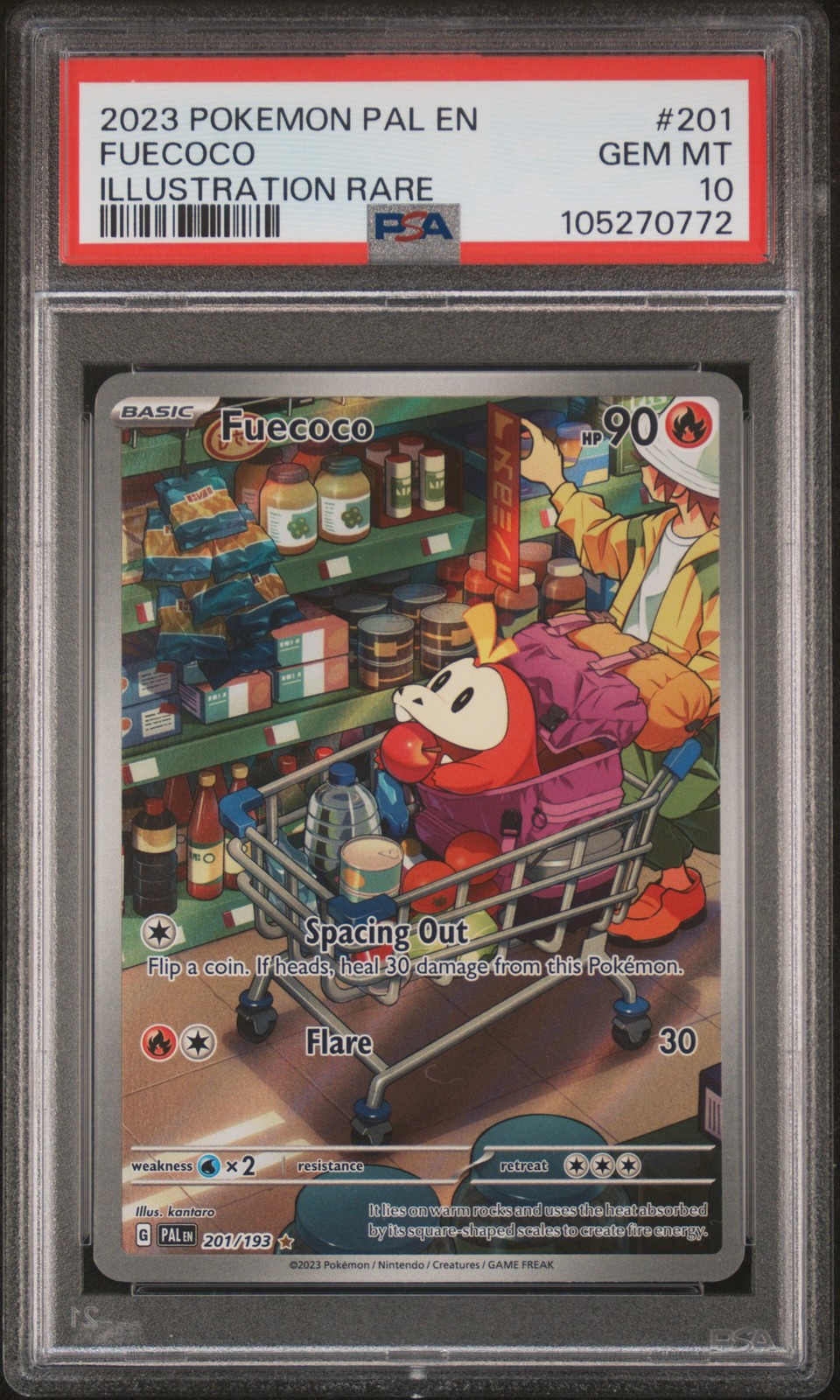 2023 Pokemon Pal EN-Paldea Evolved Fuecoco Illustration Rare 201