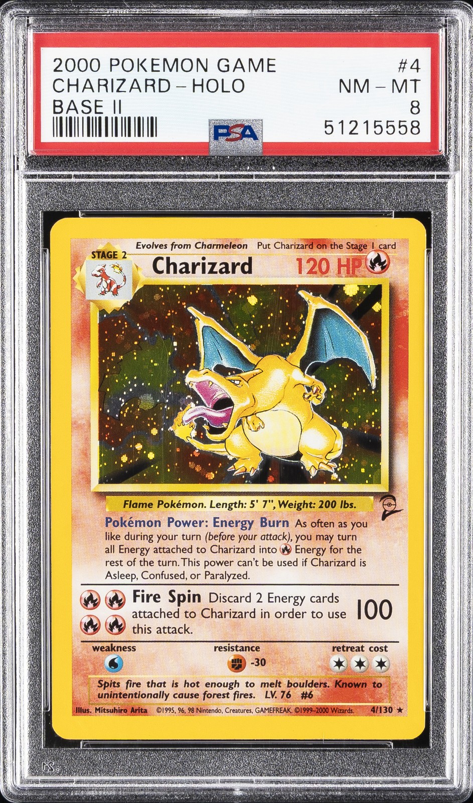 2000 Pokemon Game II Charizard-Holo 4