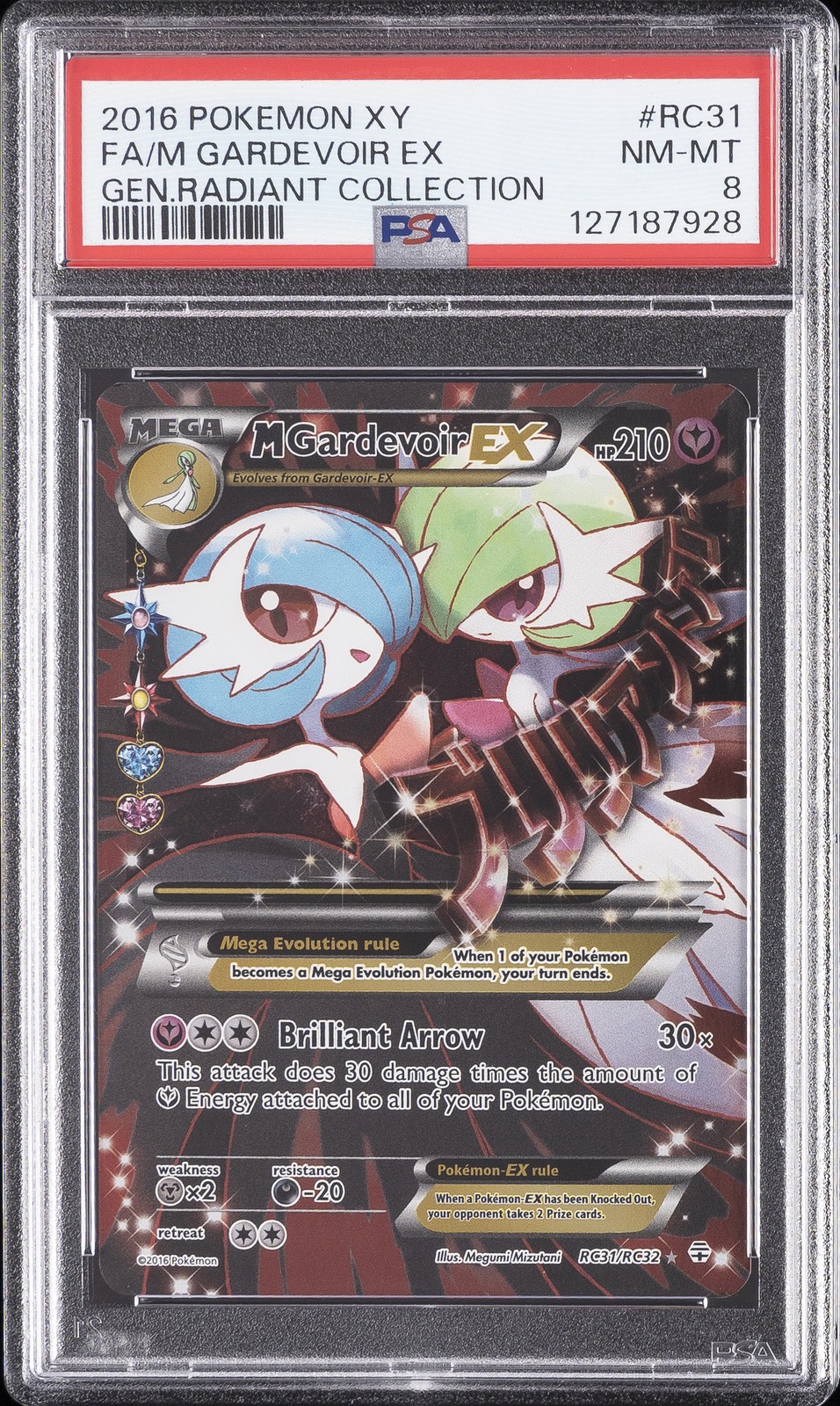 2016 Pokemon XY Generations Radiant Collection Full Art/M Gardevoir EX RC31