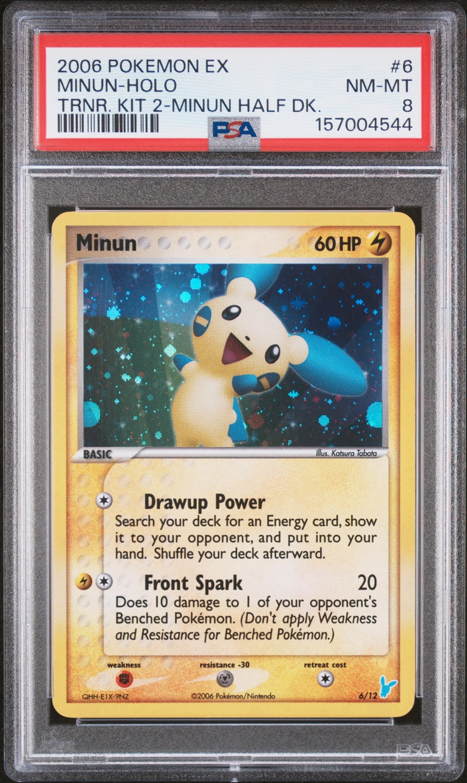 2006 Pokemon EX Trainer Kit 2 Minun Half Deck Minun-Holo 6
