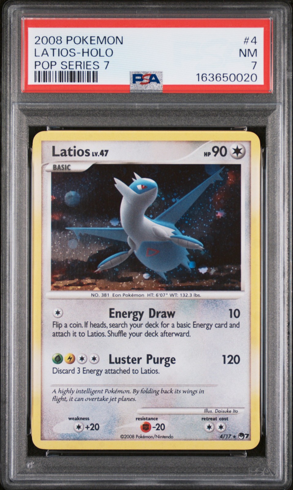 2008 Pokemon Pop Series 7 Latios-Holo 4