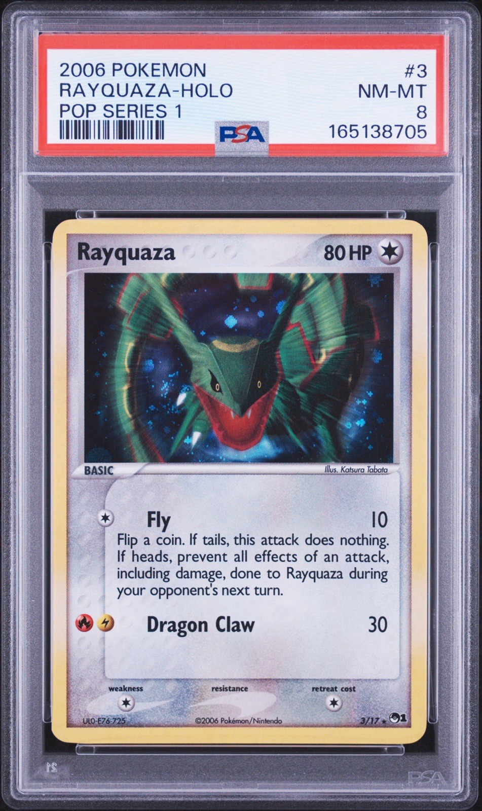 2006 Pokemon Pop Series 1 Rayquaza-Holo 3