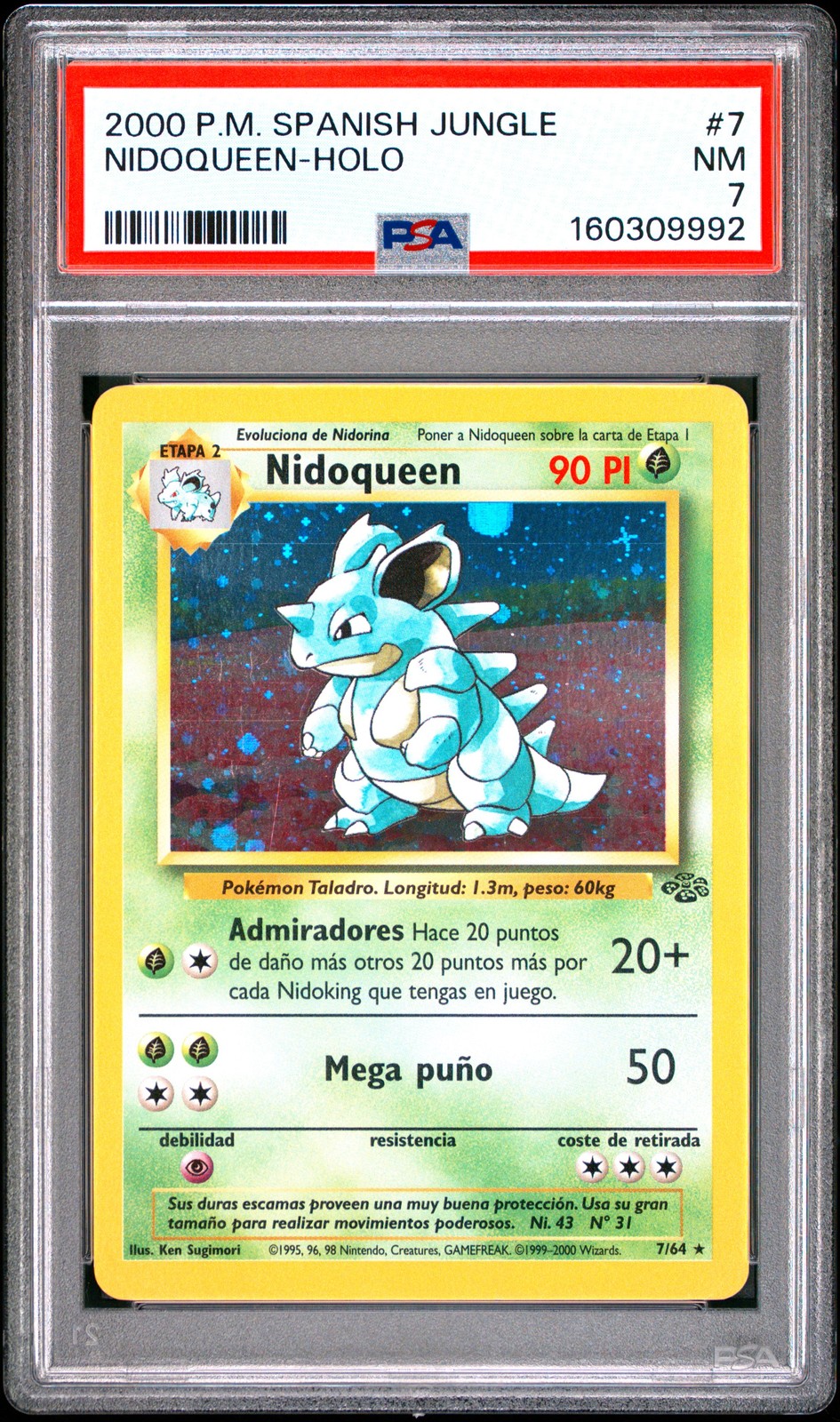 2000 Pokemon Spanish Jungle Nidoqueen-Holo 7