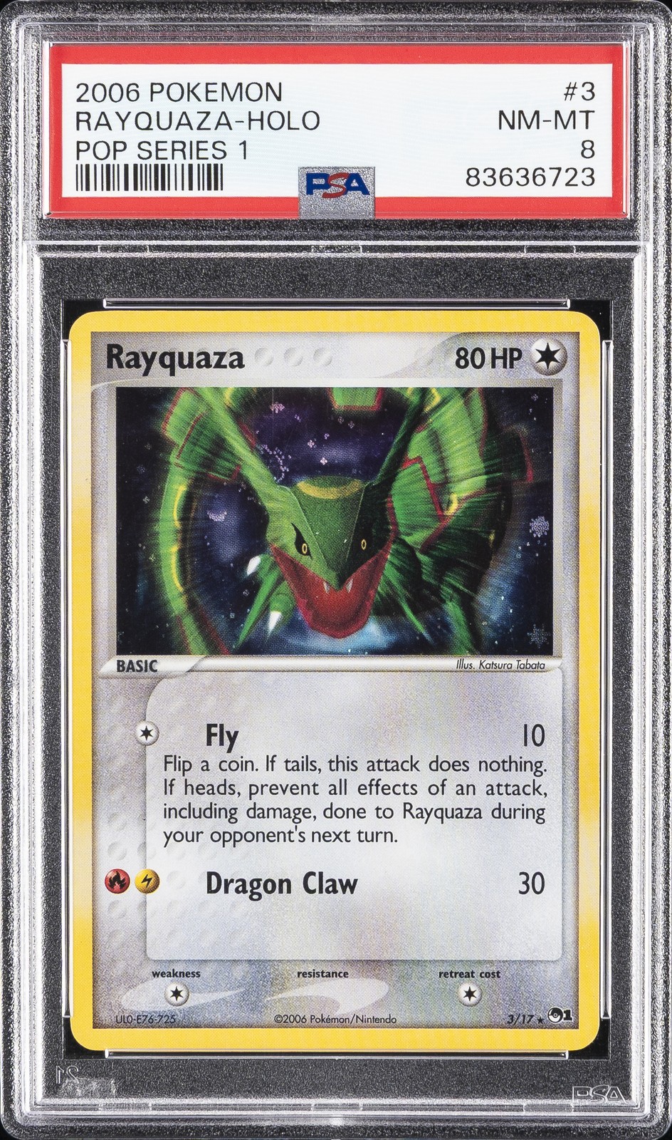 2006 Pokemon Pop Series 1 Rayquaza-Holo 3