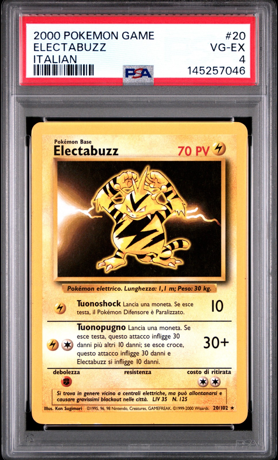 2000 Pokemon Game Electabuzz Italian 20