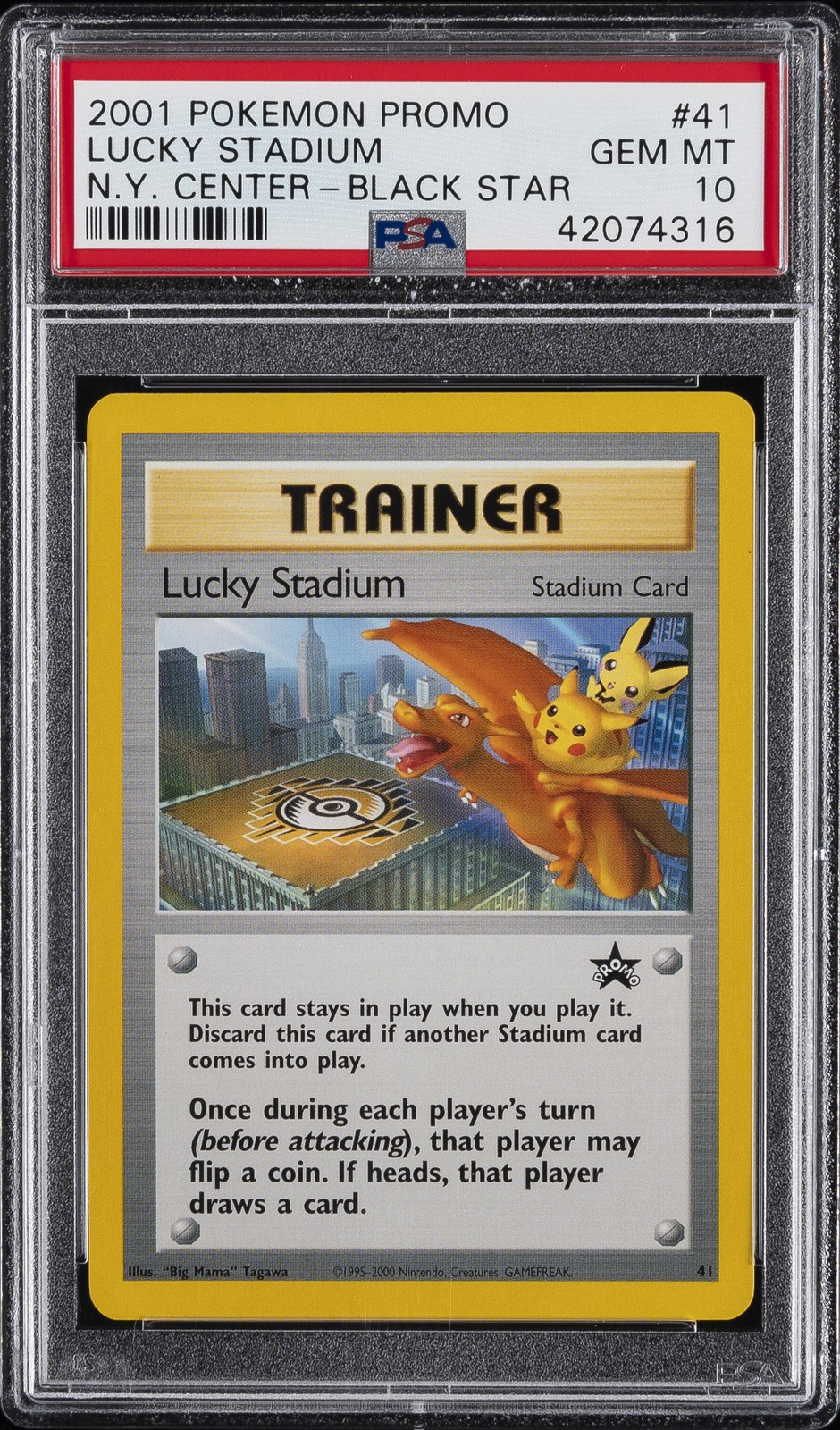 2001 Pokemon Promo Black Star Lucky Stadium-N.Y. Center 41