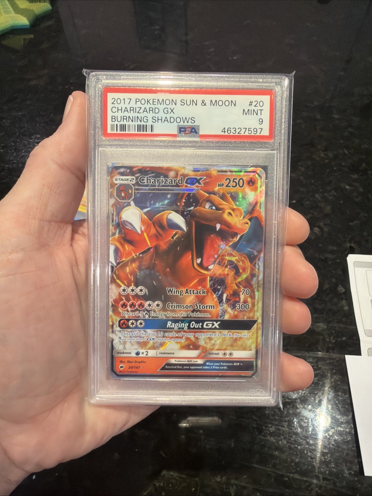 2017 Pokemon Sun & Moon Burning Shadows Charizard GX 20