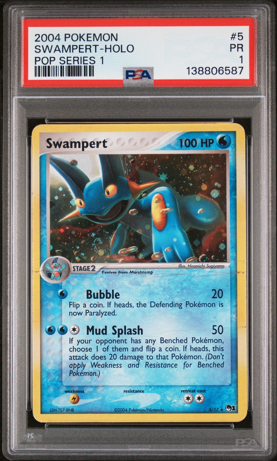 2004 Pokemon Pop Series 1 Swampert-Holo 5
