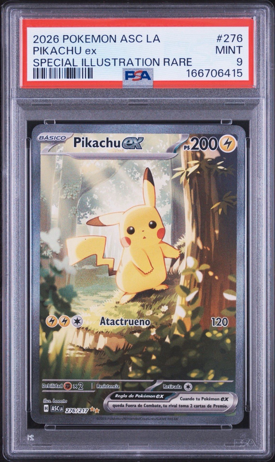 2026 Pokemon Latin American Asc La-Ascended Heroes Pikachu EX Special Illustration Rare 276