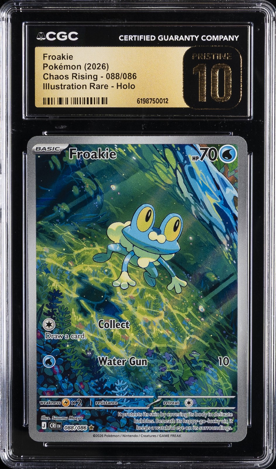 2026 Chaos Rising - CRI EN - English Froakie Illustration Rare Holo 088/086