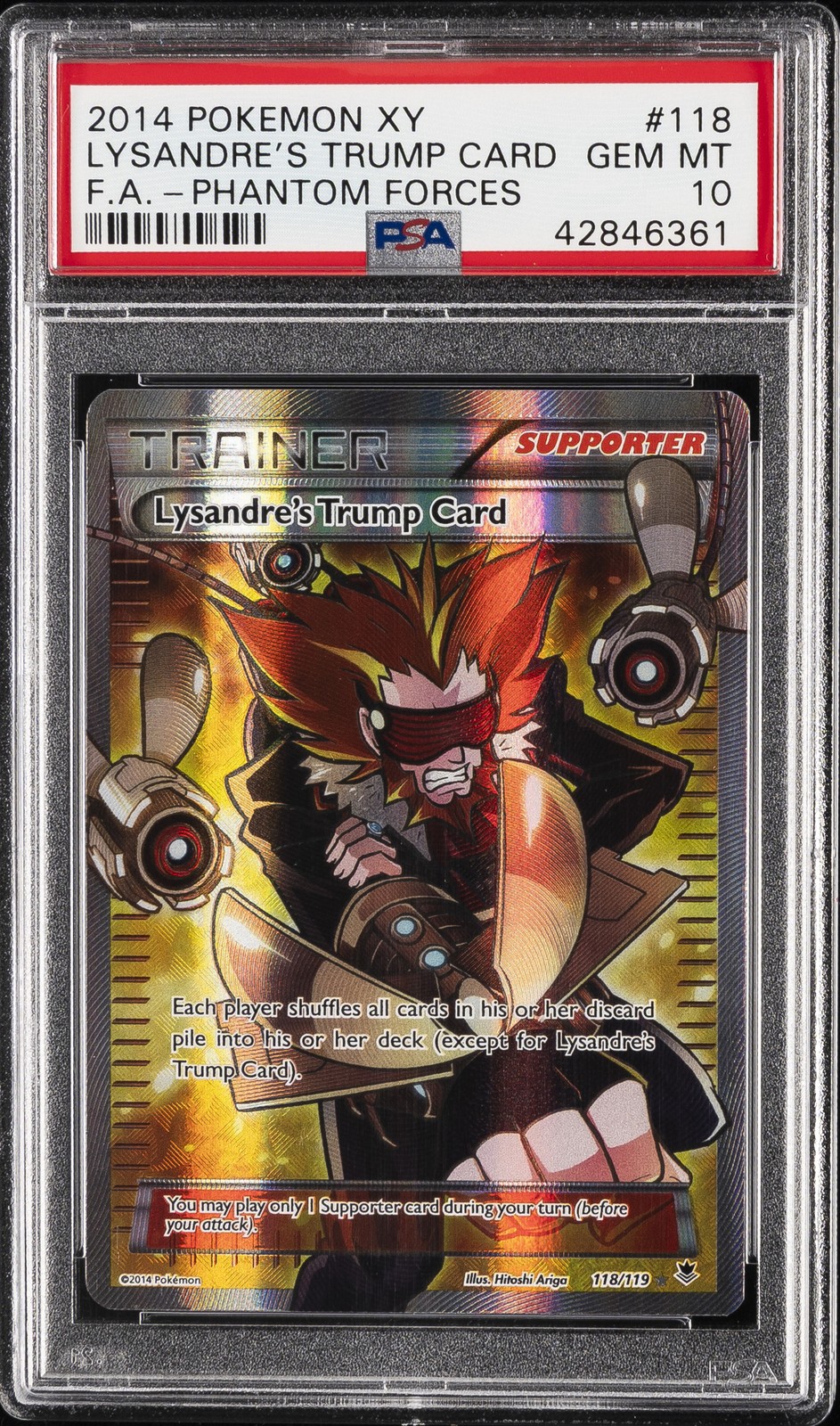 2014 Pokemon XY Phantom Forces Full Art/Lysandre's Trump Card 118