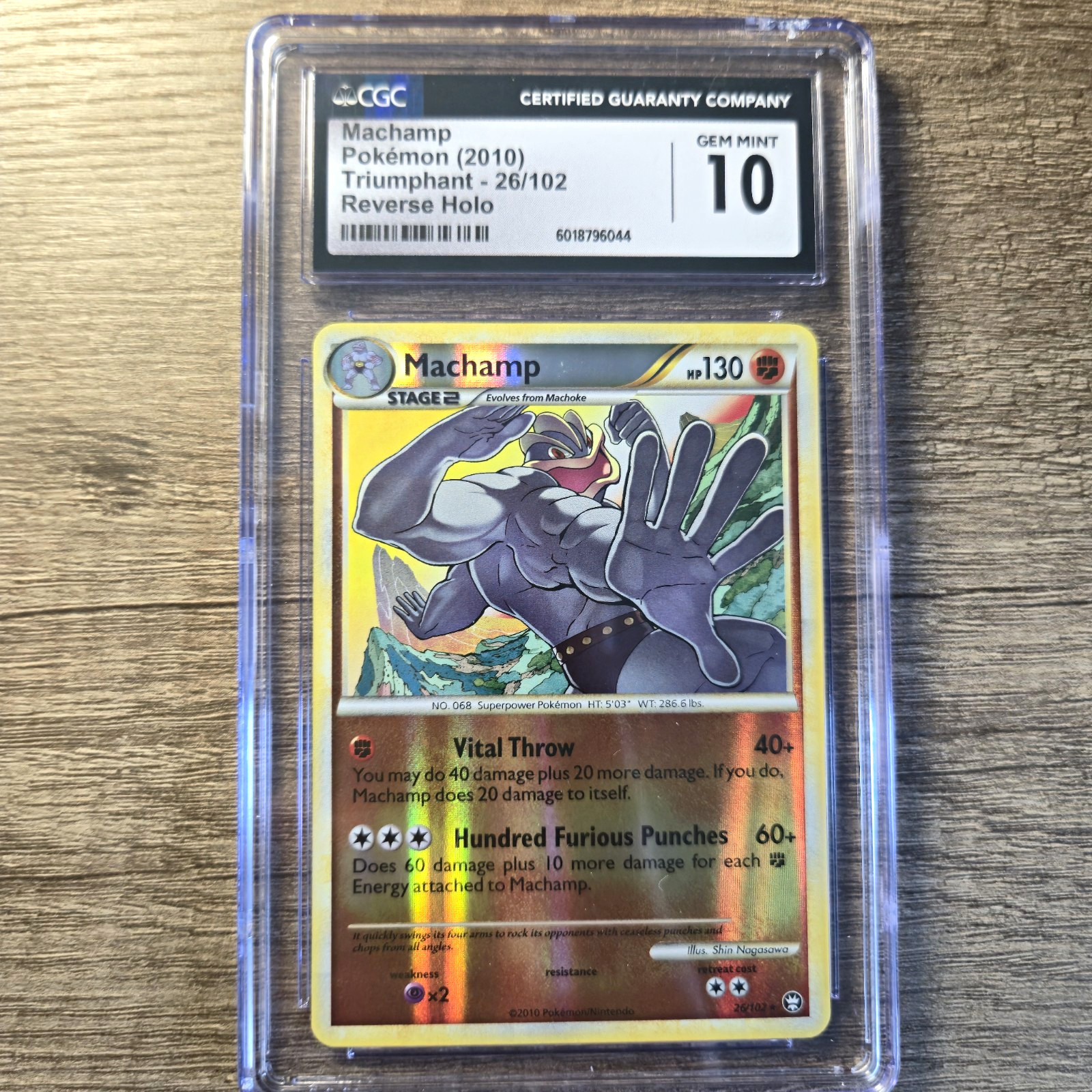 2010 Triumphant - English Machamp Rare Reverse Holo 26/102