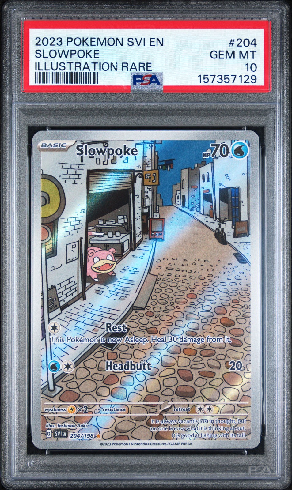 2023 Pokemon Svi EN-Scarlet & Violet Slowpoke Illustration Rare 204