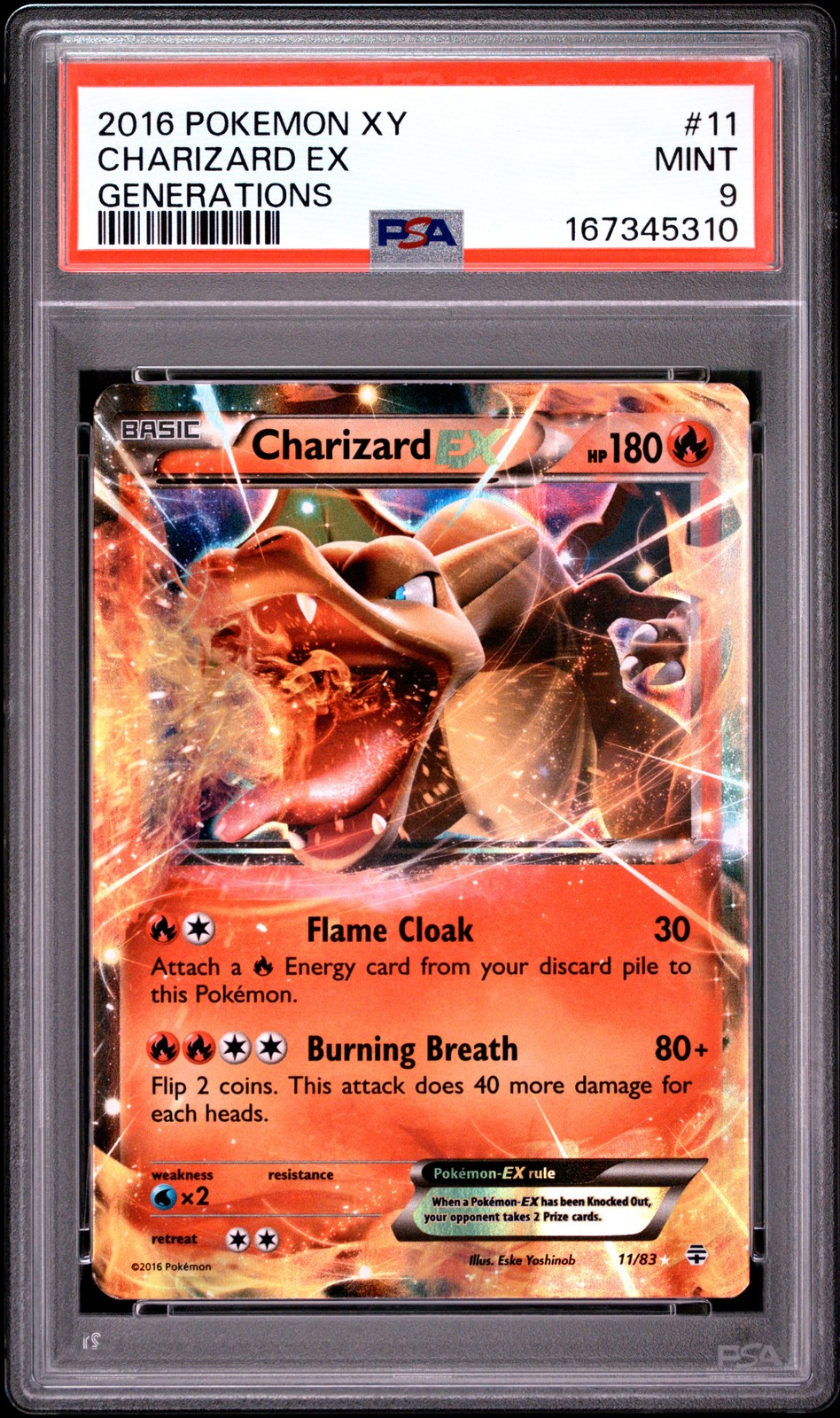 2016 Pokemon XY Generations Charizard EX 11