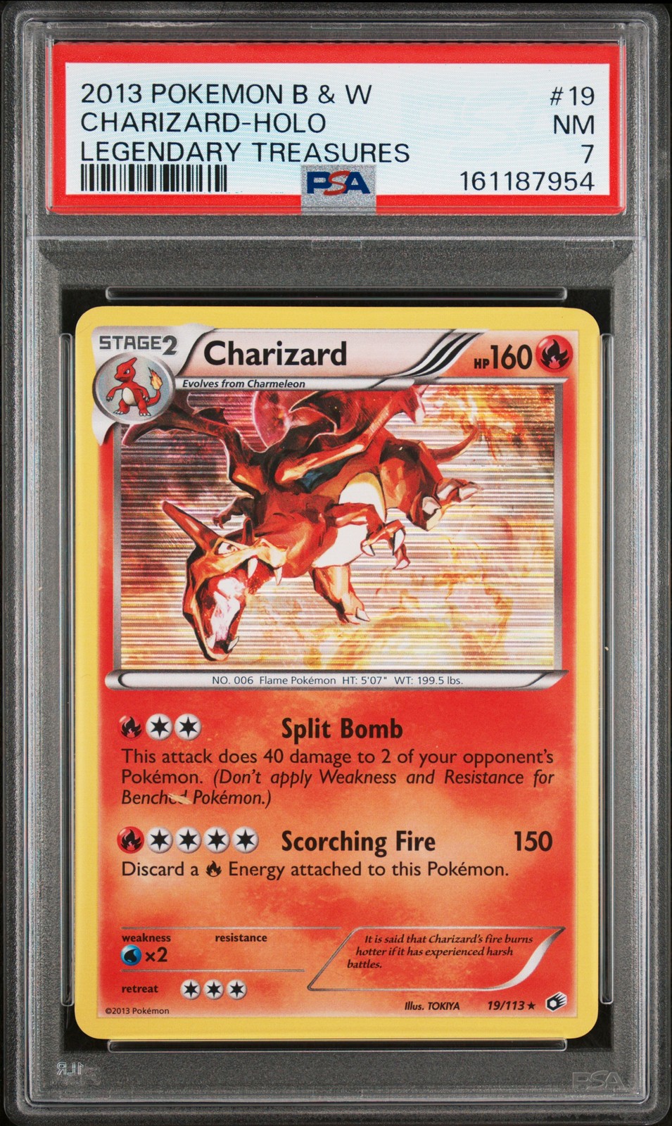 2013 Pokemon Black & White Legendary Treasures Charizard-Holo 19