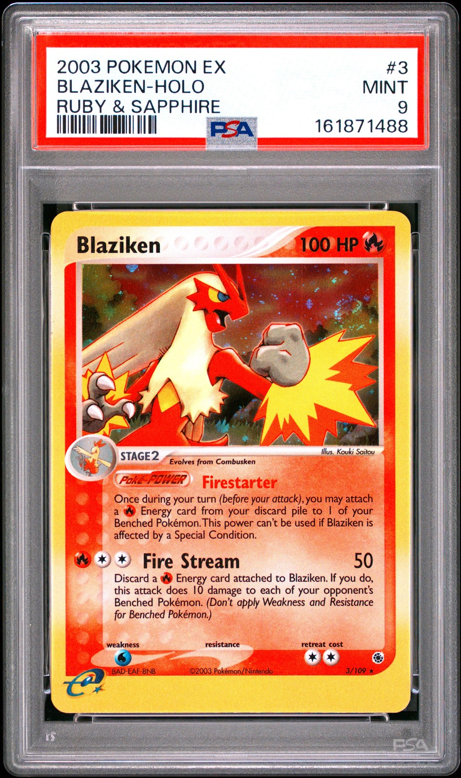 2003 Pokemon EX Ruby & Sapphire Blaziken-Holo 3