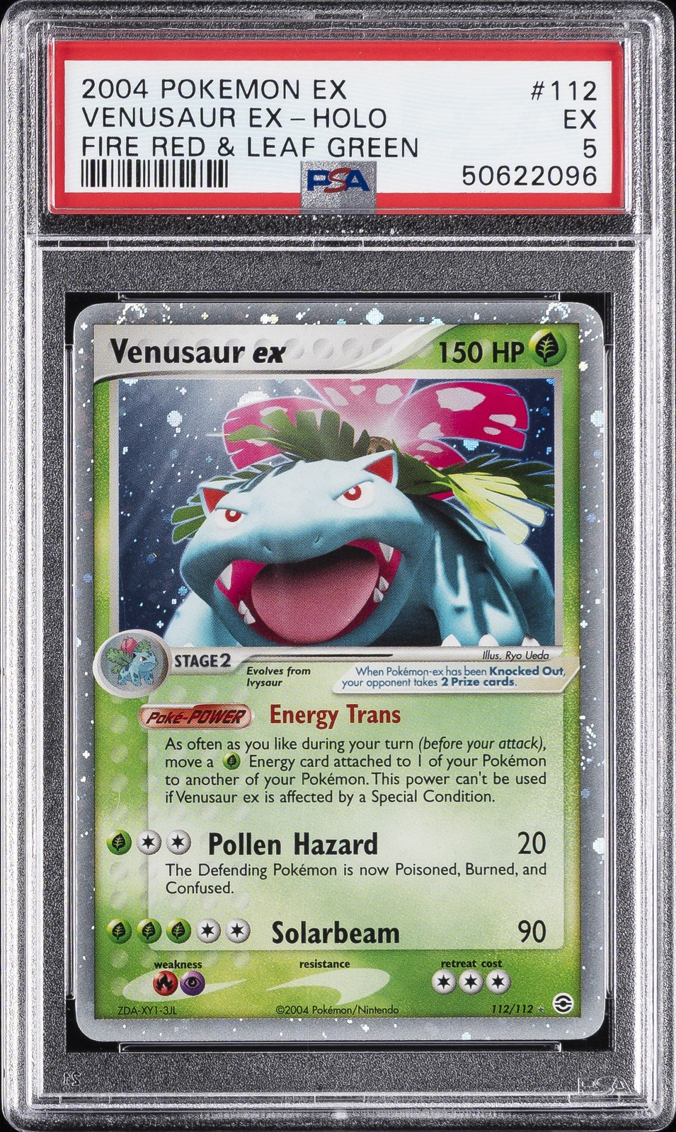 2004 Pokemon EX Fire Red & Leaf Green Venusaur EX-Holo 112