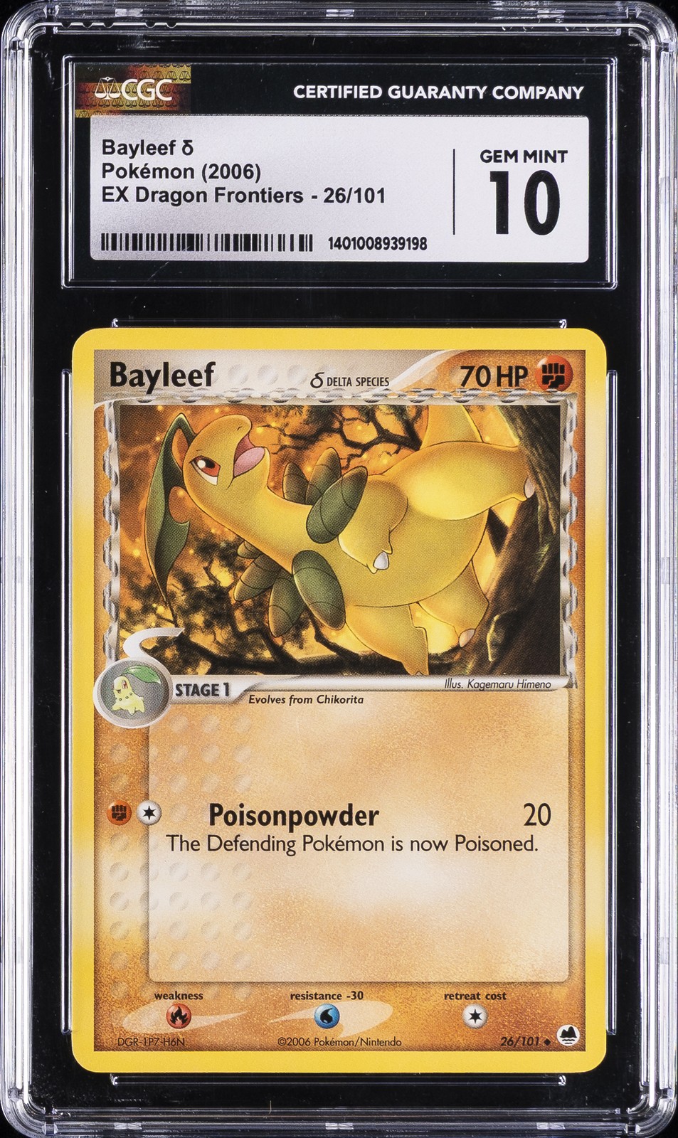2006 EX Dragon Frontiers - English Bayleef δ  26/101