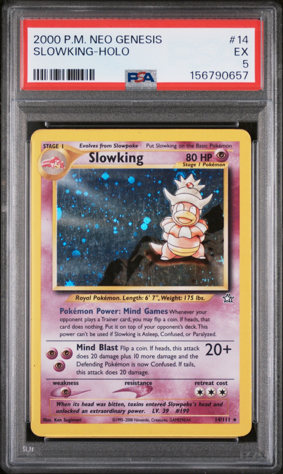 2000 Pokemon Neo Genesis Slowking-Holo 14