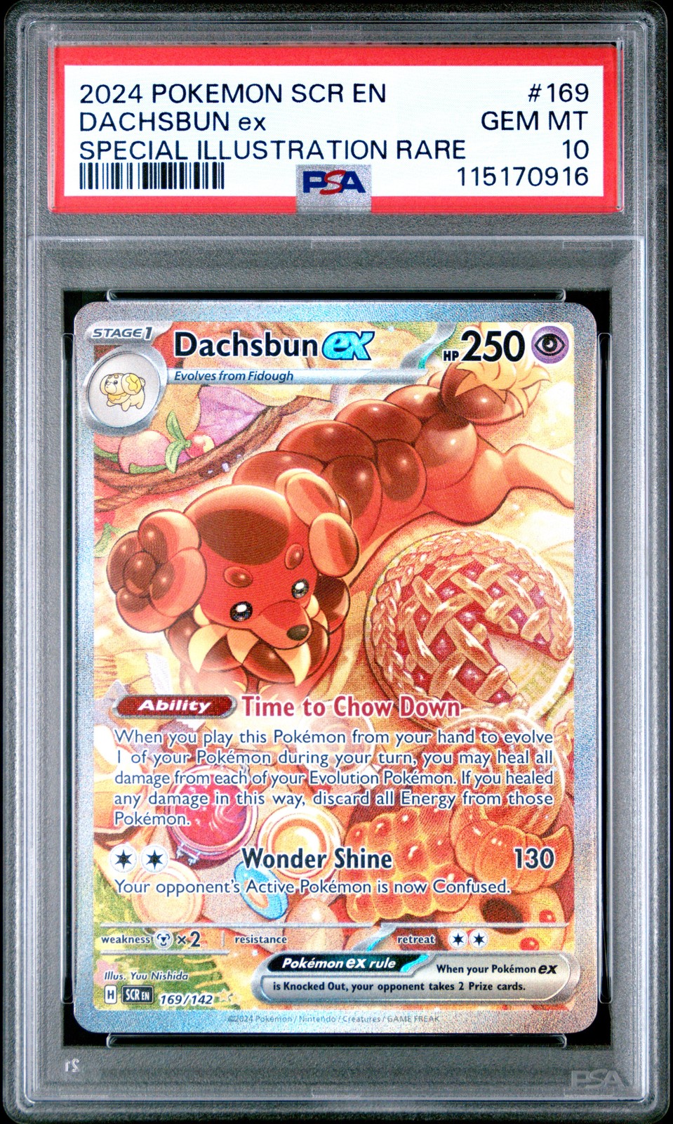 2024 Pokemon Scr EN-Stellar Crown Dachsbun EX Special Illustration Rare 169