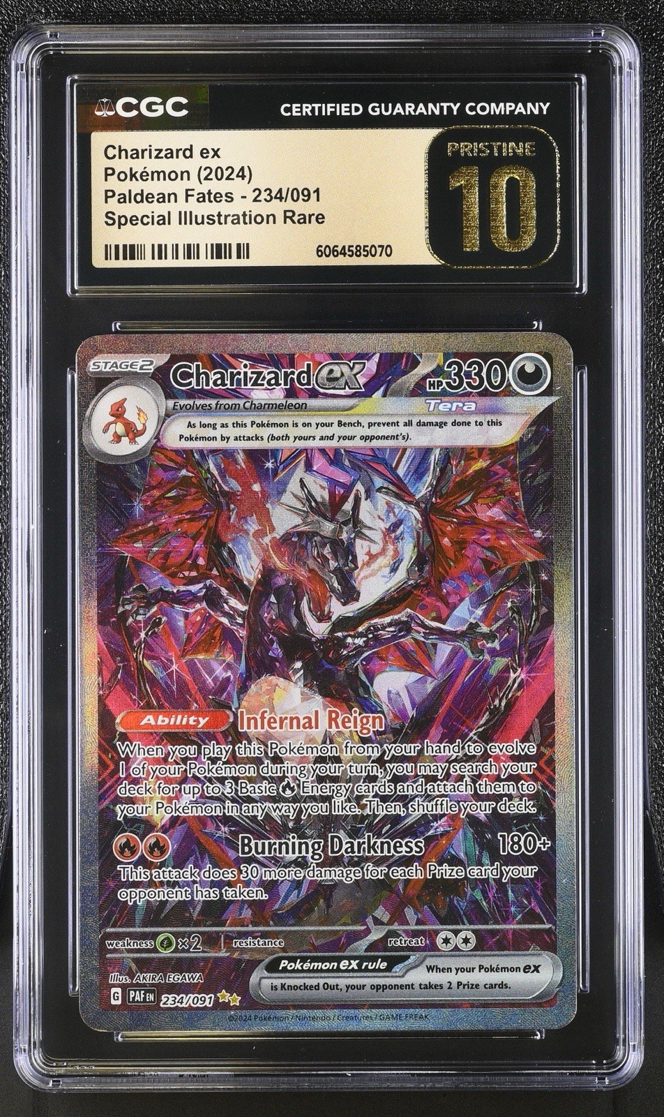 2024 Paldean Fates - PAF EN - English Charizard ex Special Illustration Rare (Holo) 234/091