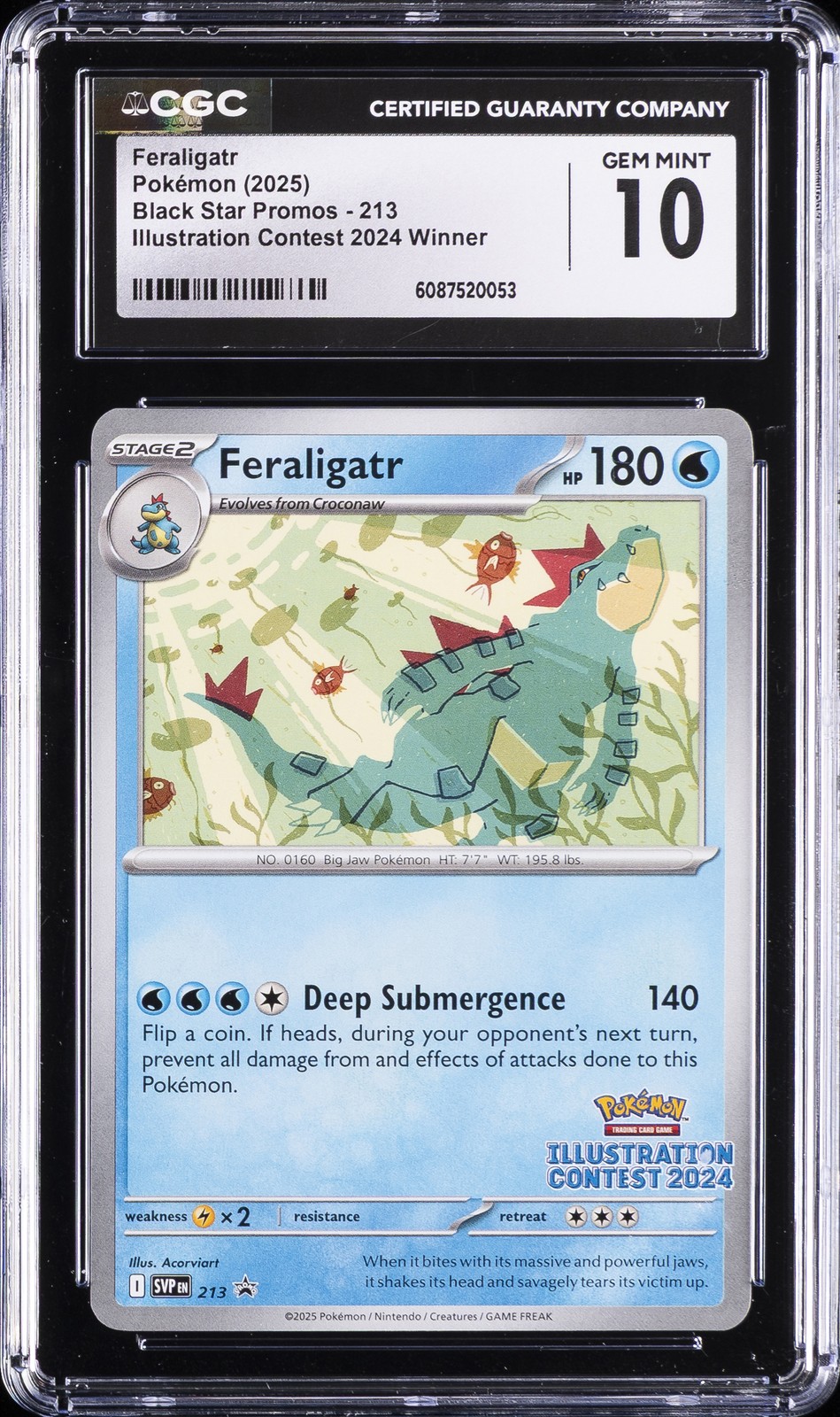 2025 Black Star Promos - Scarlet & Violet SVP EN - English Feraligatr Illustration Contest 2024 Winner 213