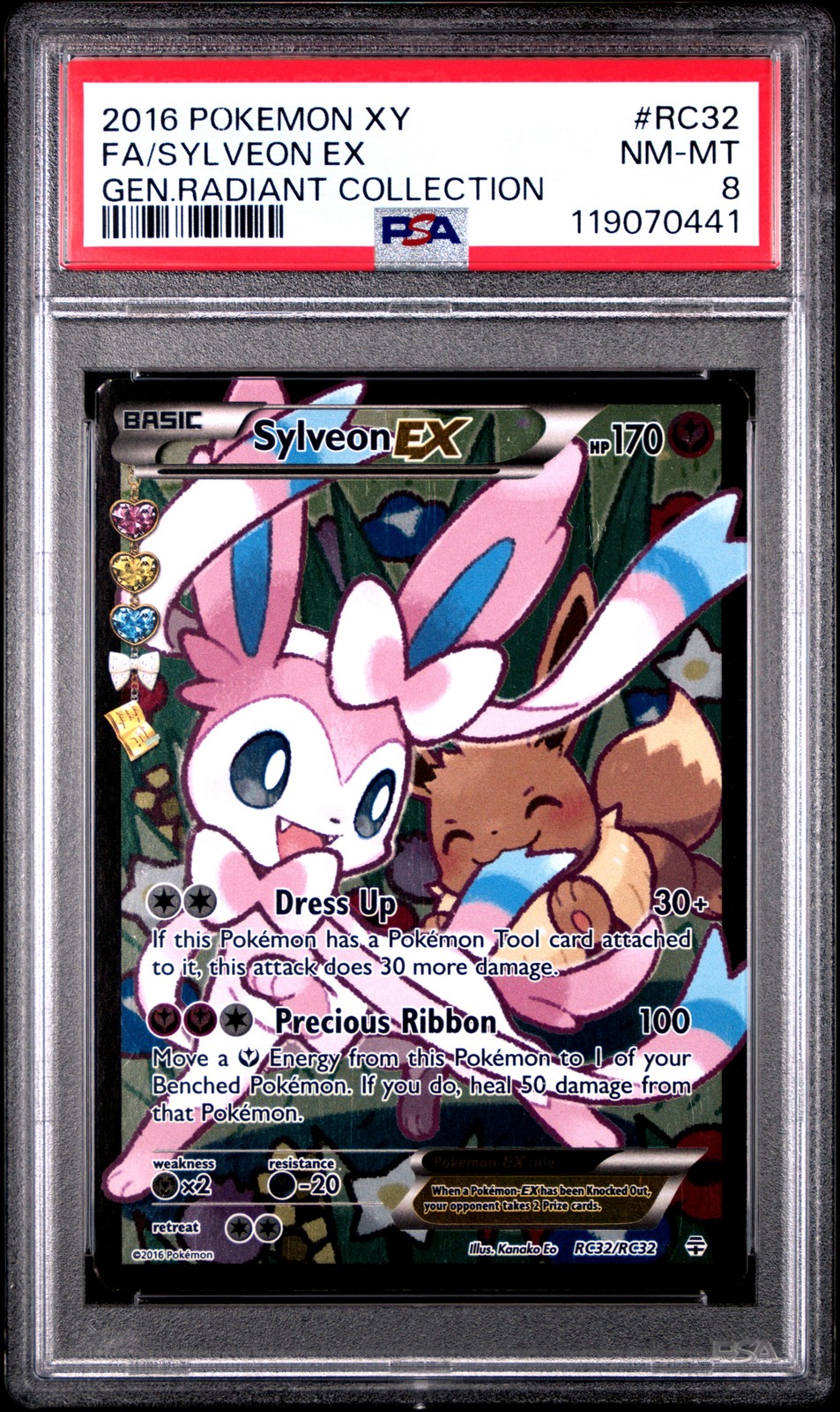 2016 Pokemon XY Generations Radiant Collection Full Art/Sylveon EX RC32