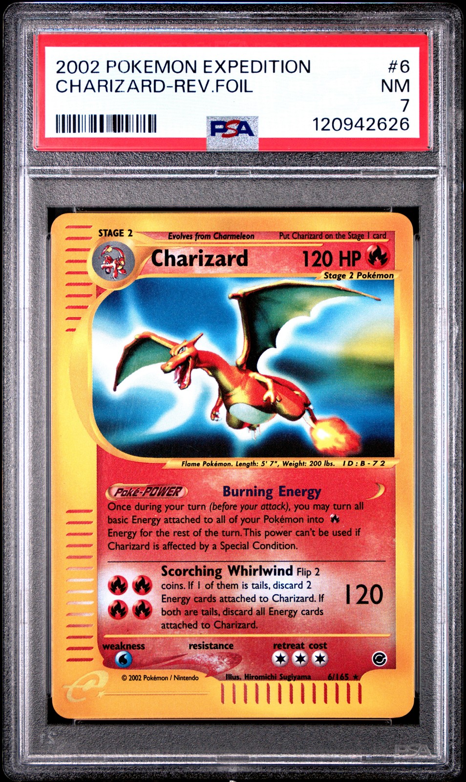 2002 Pokemon Expedition Charizard-Reverse Foil 6