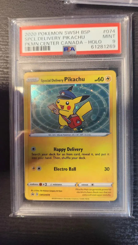 2020 Pokemon Swsh Black Star Promo Special Delivery Pikachu-Holo Pokemon Center Canada 074