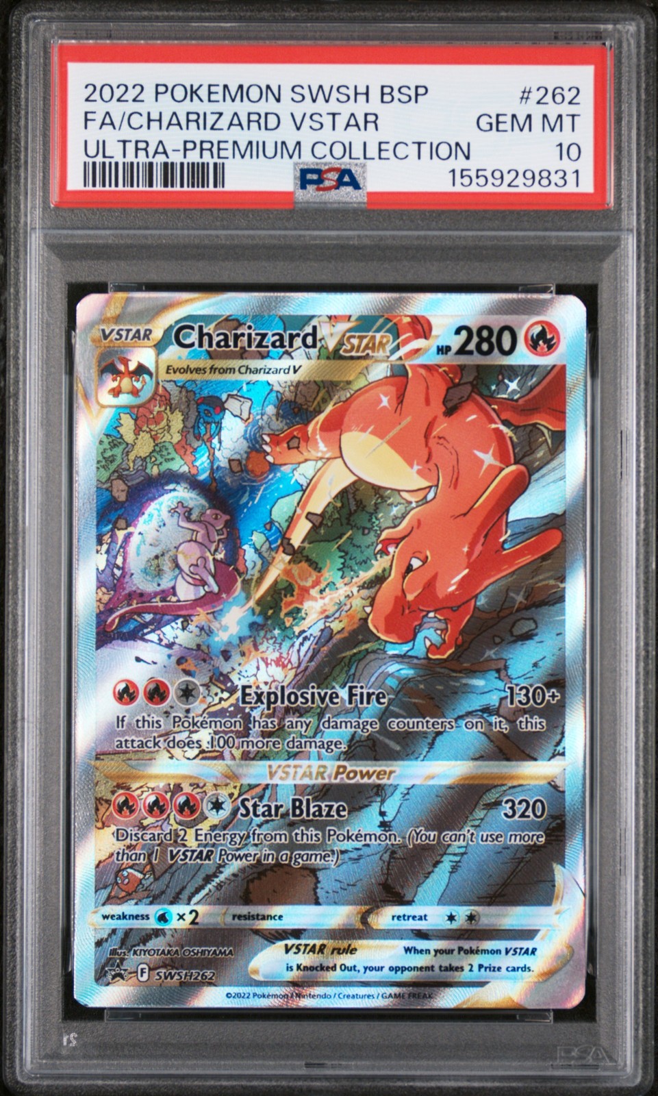 2022 Pokemon Swsh Black Star Promo Full Art/Charizard Vstar Sword & Shield Ultra-Premium Collection-Charizard 262