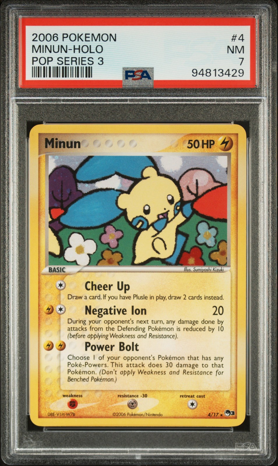 2006 Pokemon Pop Series 3 Minun-Holo 4