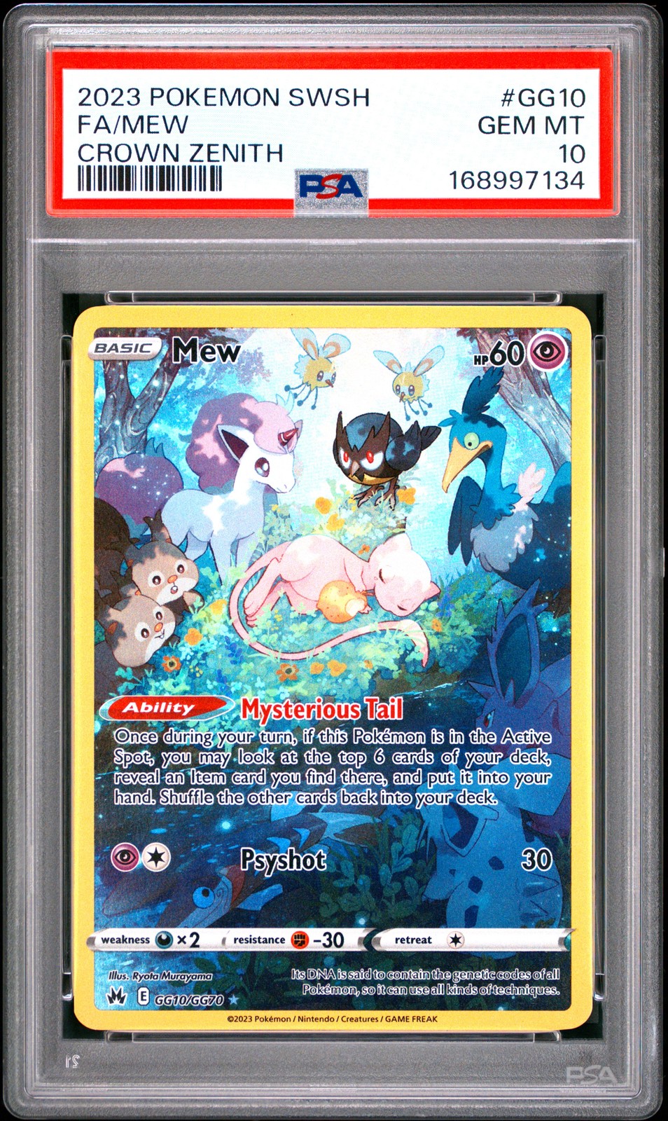2023 Pokemon Sword and Shield Crown Zenith Full Art/Mew GG10