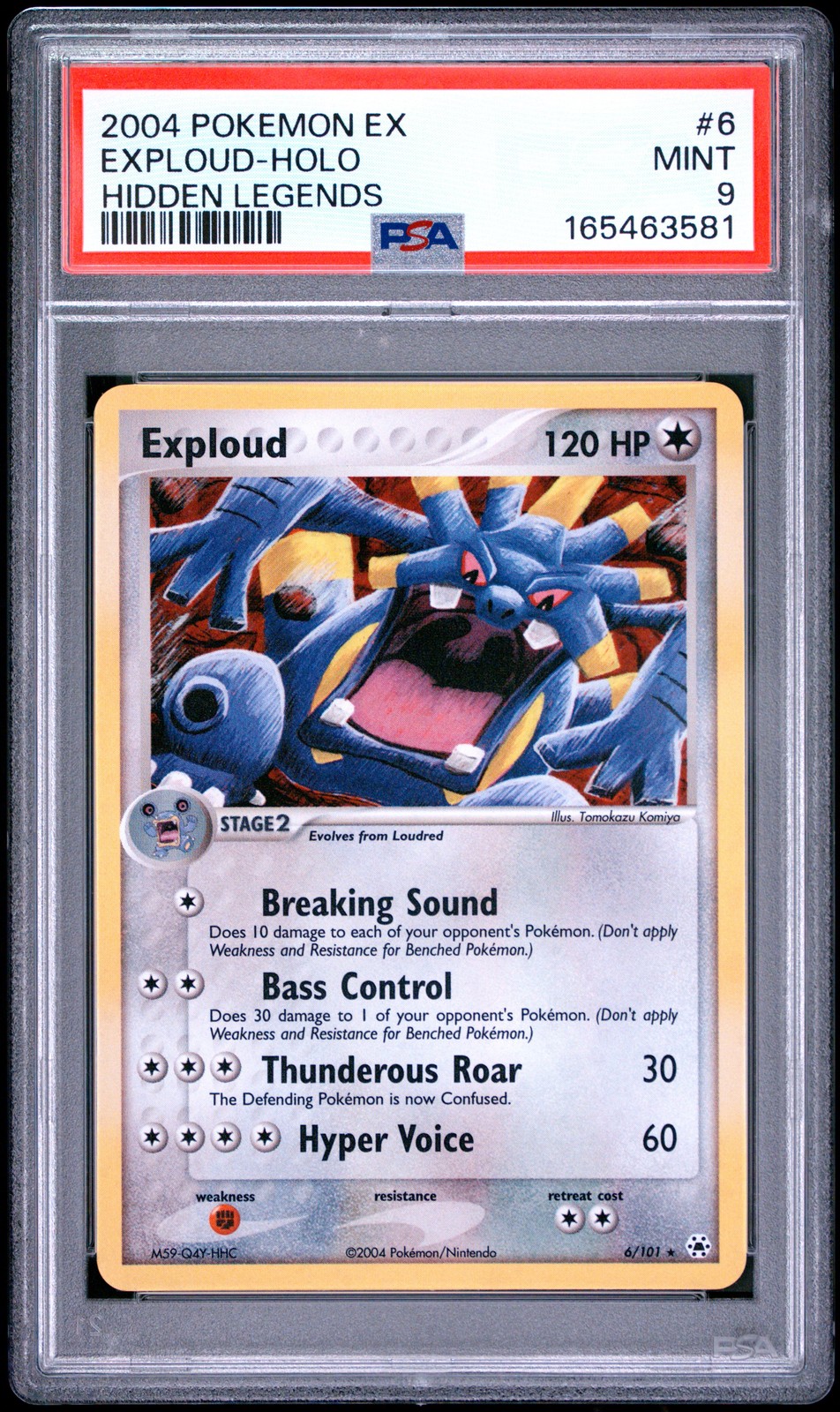 2004 Pokemon EX Hidden Legends Exploud-Holo 6