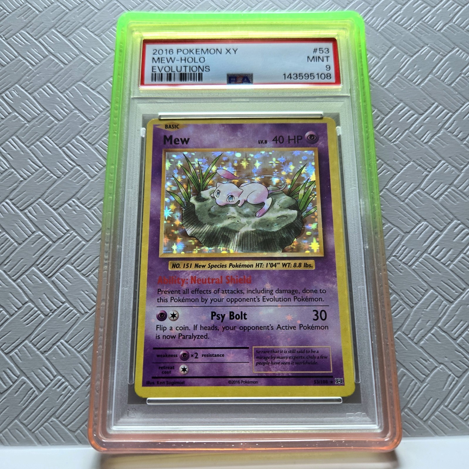 2016 Pokemon XY Evolutions Mew-Holo 53
