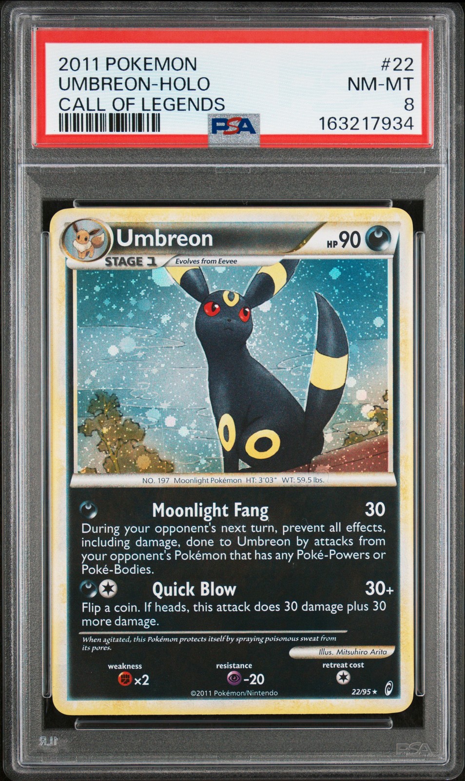 2011 Pokemon Call of Legends Umbreon-Holo 22