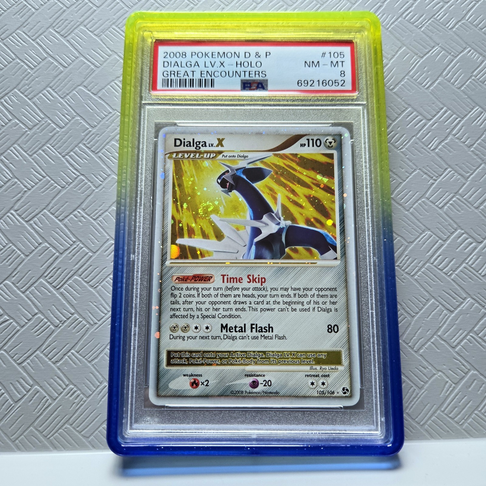2008 Pokemon Diamond & Pearl Great Encounters Dialga LV.X-Holo 105