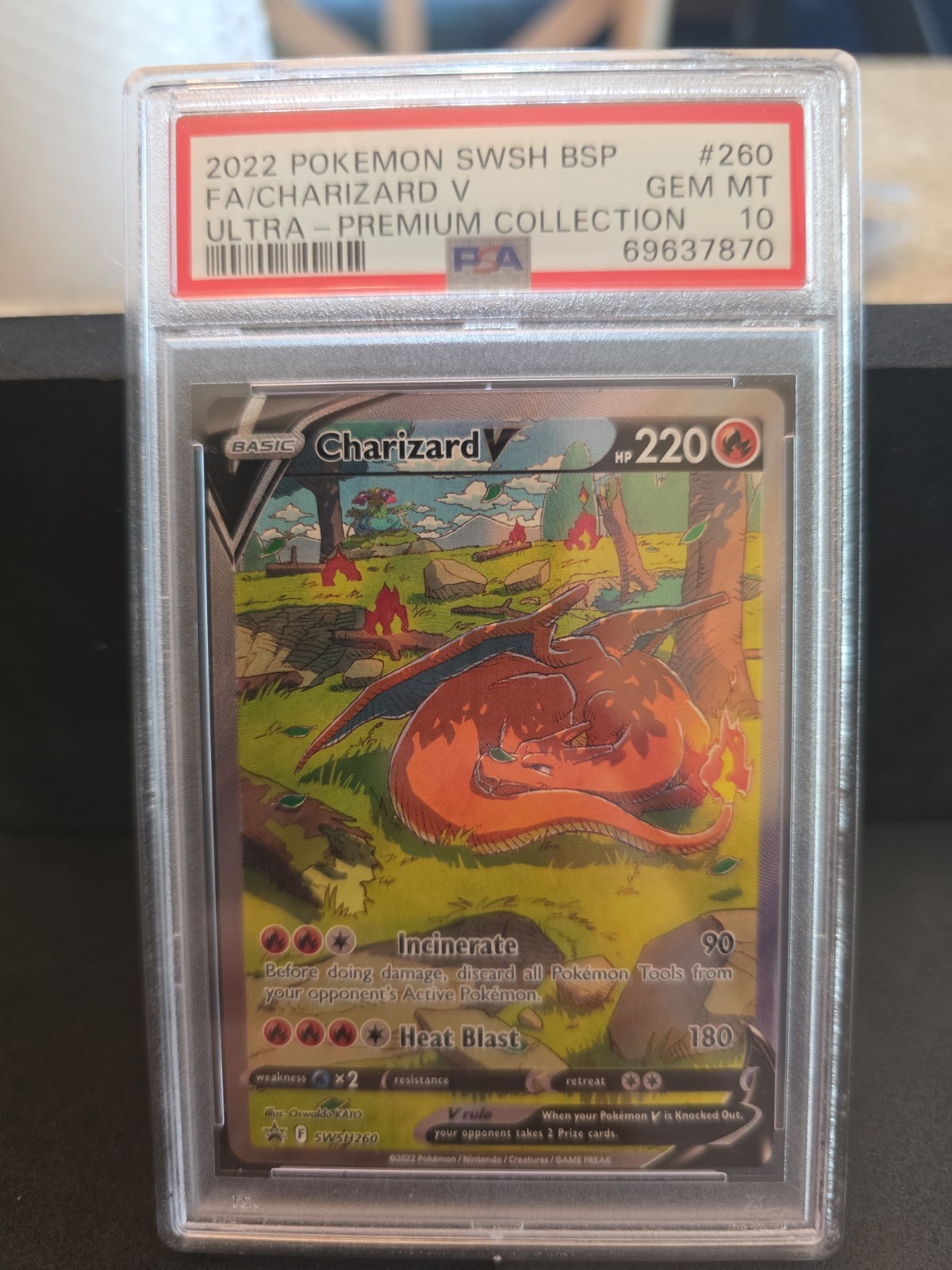 2022 Pokemon Swsh Black Star Promo Full Art/Charizard V Sword & Shield Ultra-Premium Collection-Charizard 260