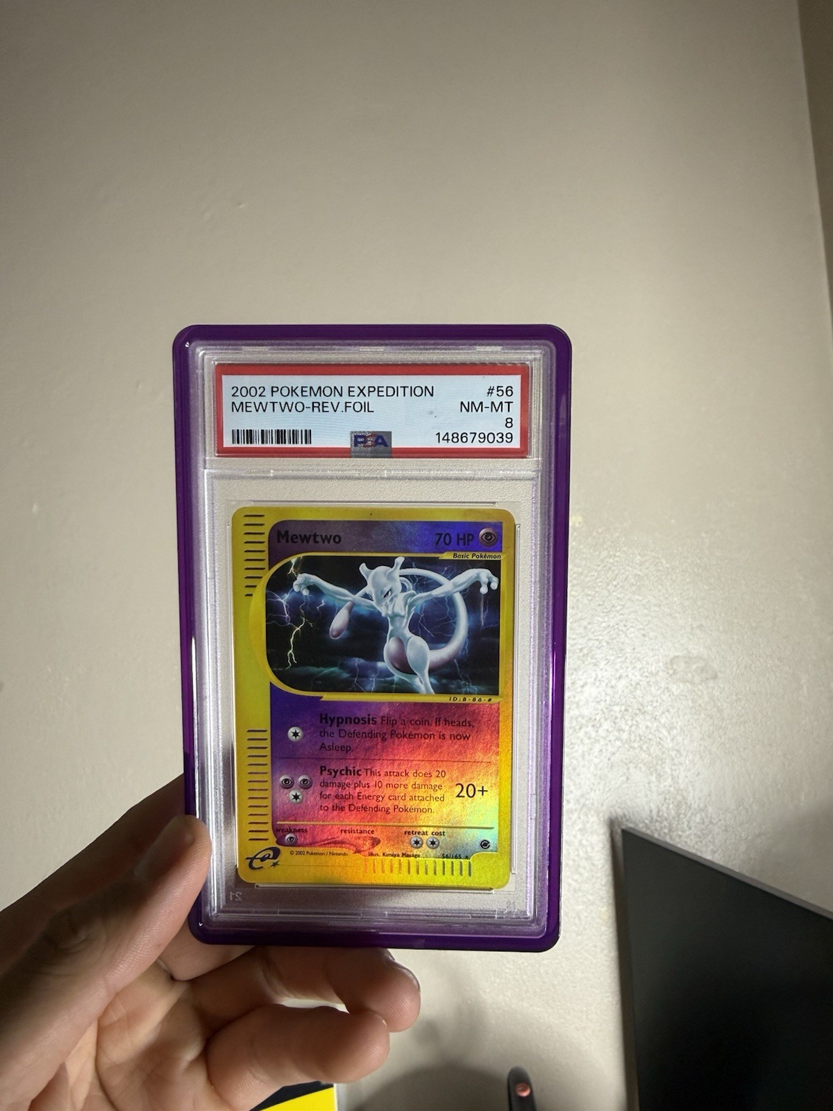 2002 Pokemon Expedition Mewtwo-Reverse Foil 56