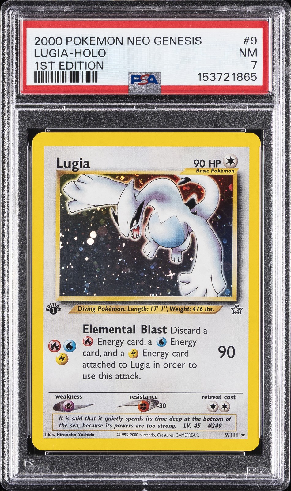 2000 Pokemon Neo Genesis 1st Edition Lugia-Holo 9