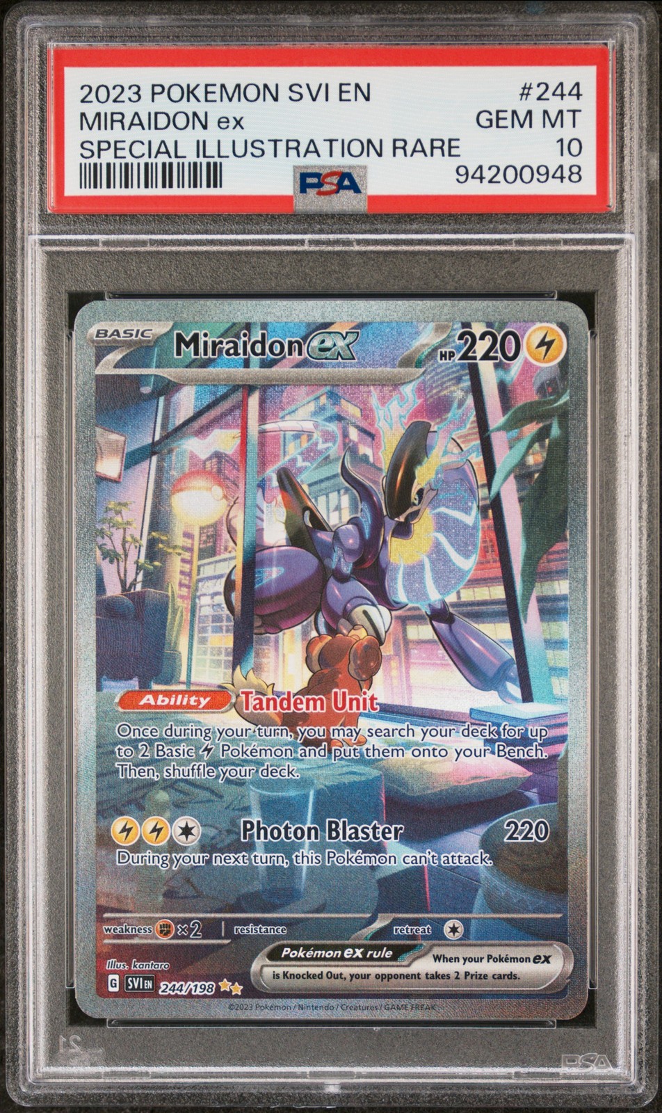 2023 Pokemon Svi EN-Scarlet & Violet Miraidon EX Special Illustration Rare 244