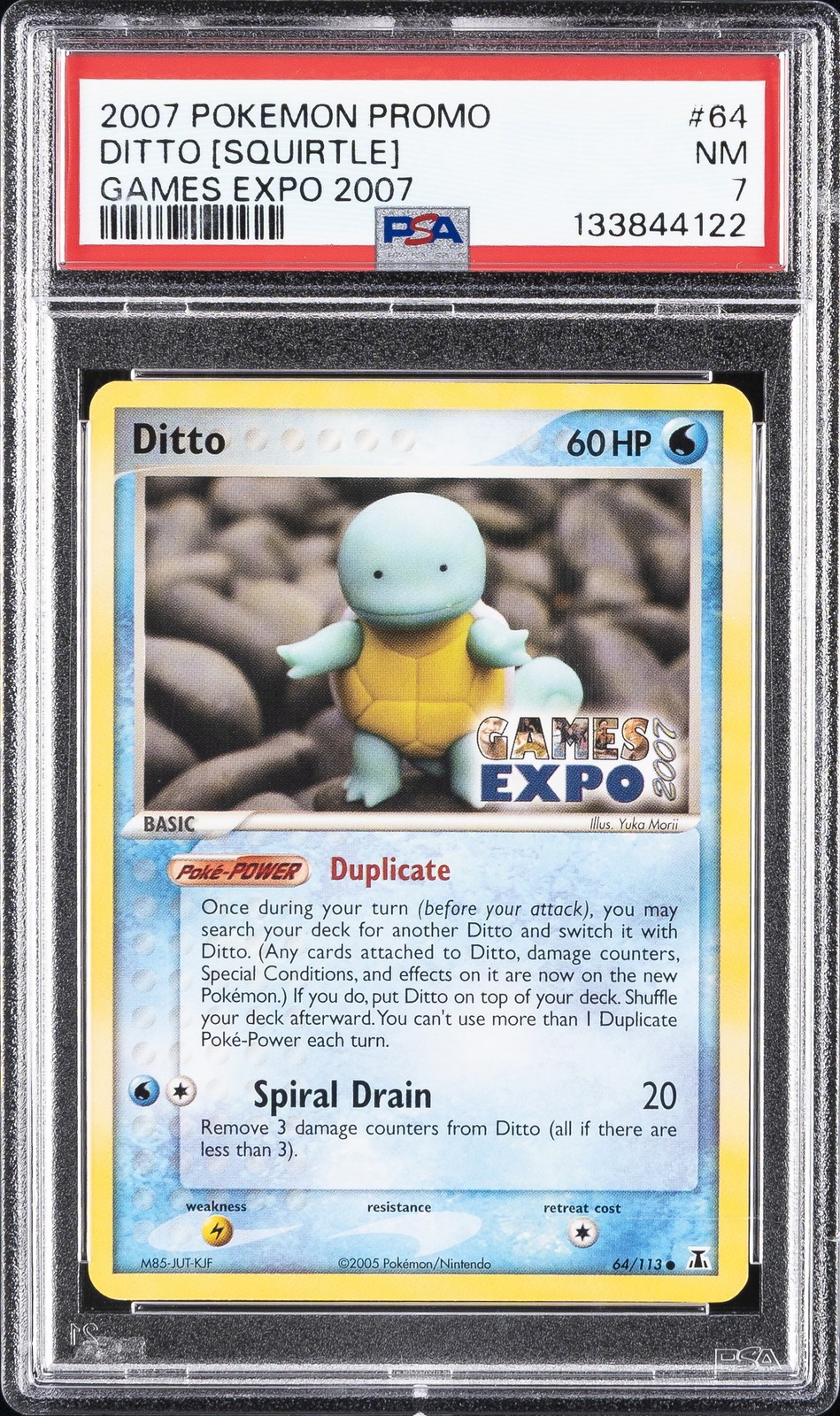 2007 Pokemon Promo Ditto [Squirtle] Games Expo 2007 64