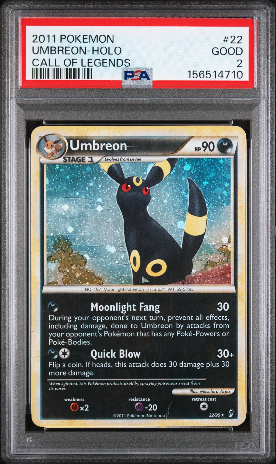 2011 Pokemon Call of Legends Umbreon-Holo 22