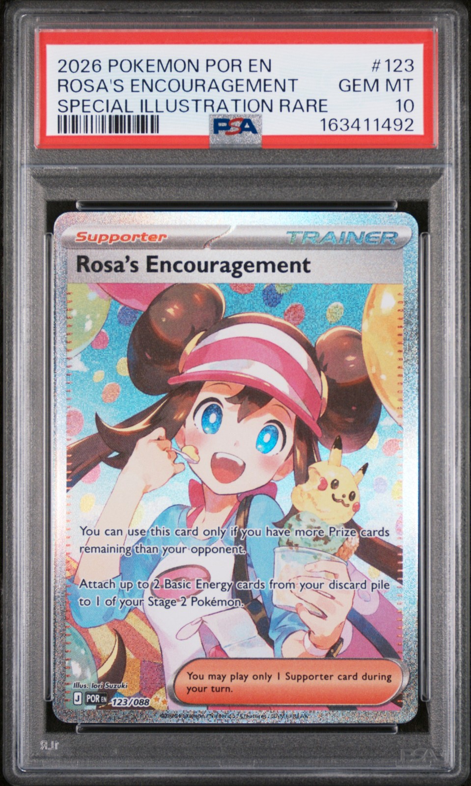 2026 Pokemon Por EN-Perfect Order Rosa's Encouragement Special Illustration Rare 123