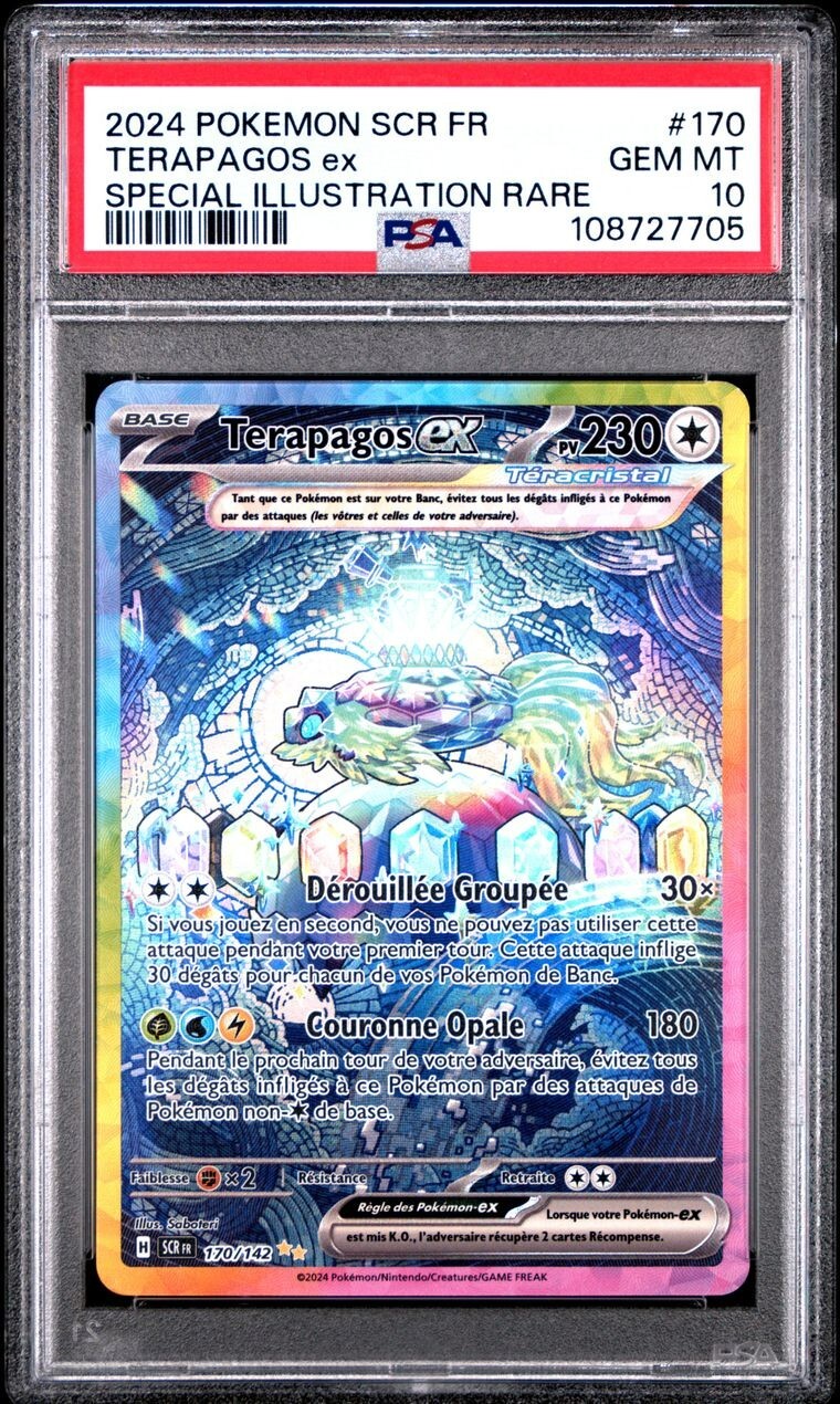 2024 Pokemon French Scr FR-Stellar Crown Terapagos EX Special Illustration Rare 170