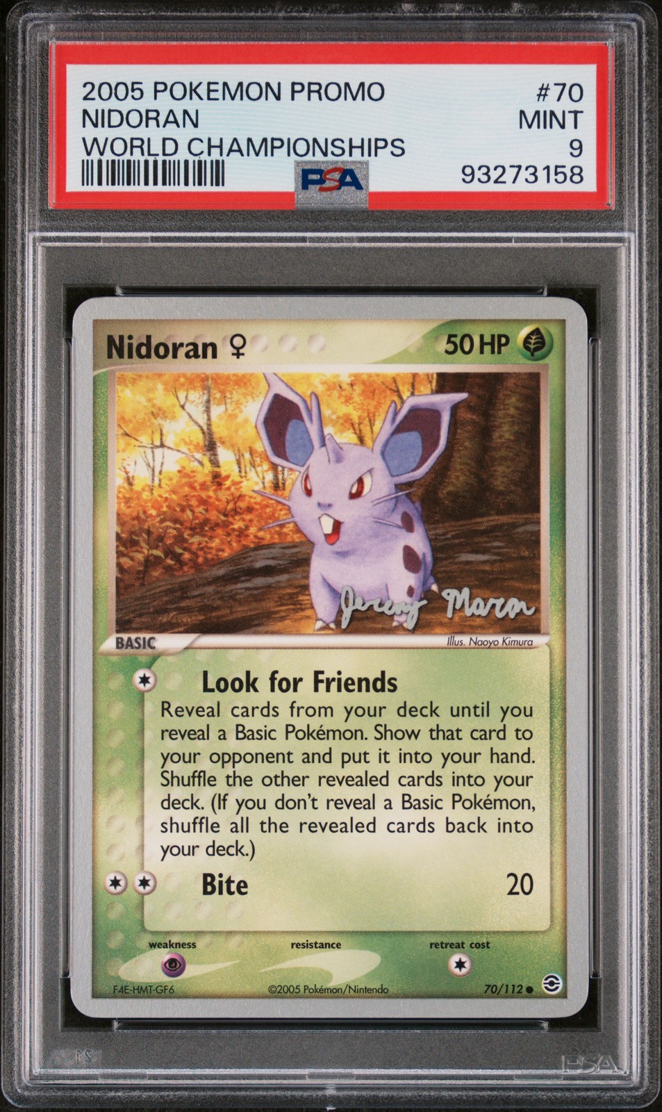 2005 Pokemon World Championships Promo Nidoran 70
