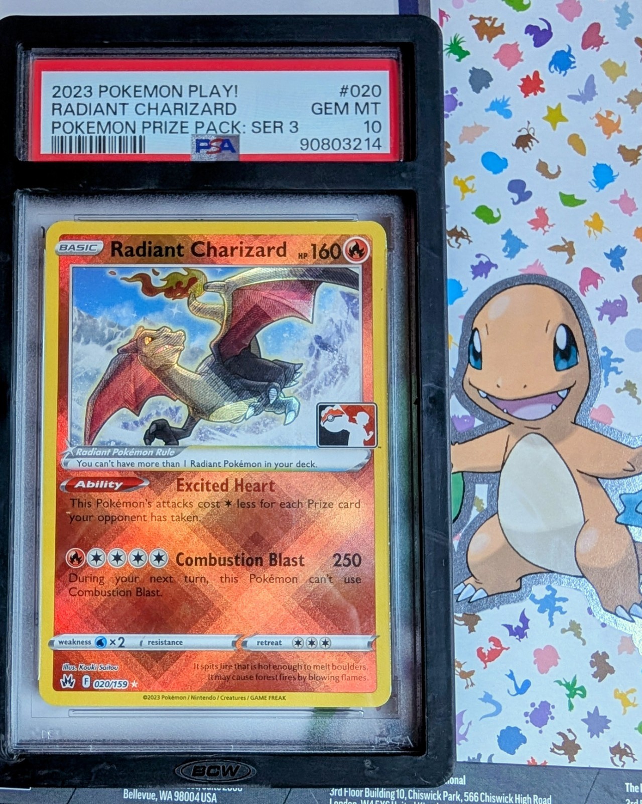2023 Pokemon Play! Pokemon Prize Pack: Series 3 Radiant Charizard 020