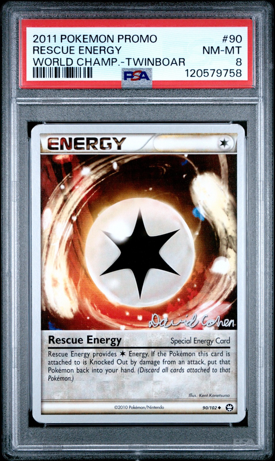 2011 Pokemon World Championships Promo Rescue Energy Twinboar 90