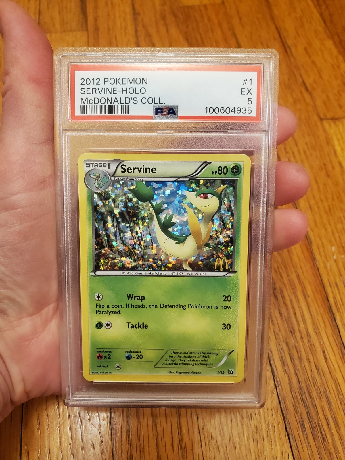 2012 Pokemon McDonald's Collection Servine-Holo 1