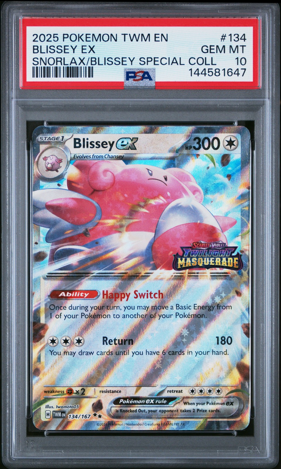 2025 Pokemon Twm EN-Twilight Masquerade Blissey EX Snorlax EX & Blissey EX Special Collection 134