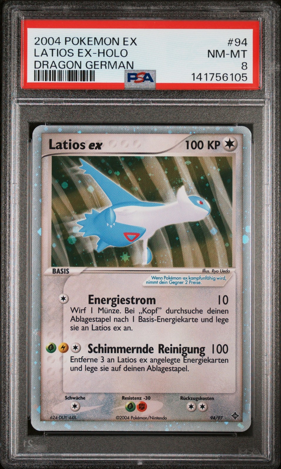 2004 Pokemon German EX Dragon Latios EX-Holo 94